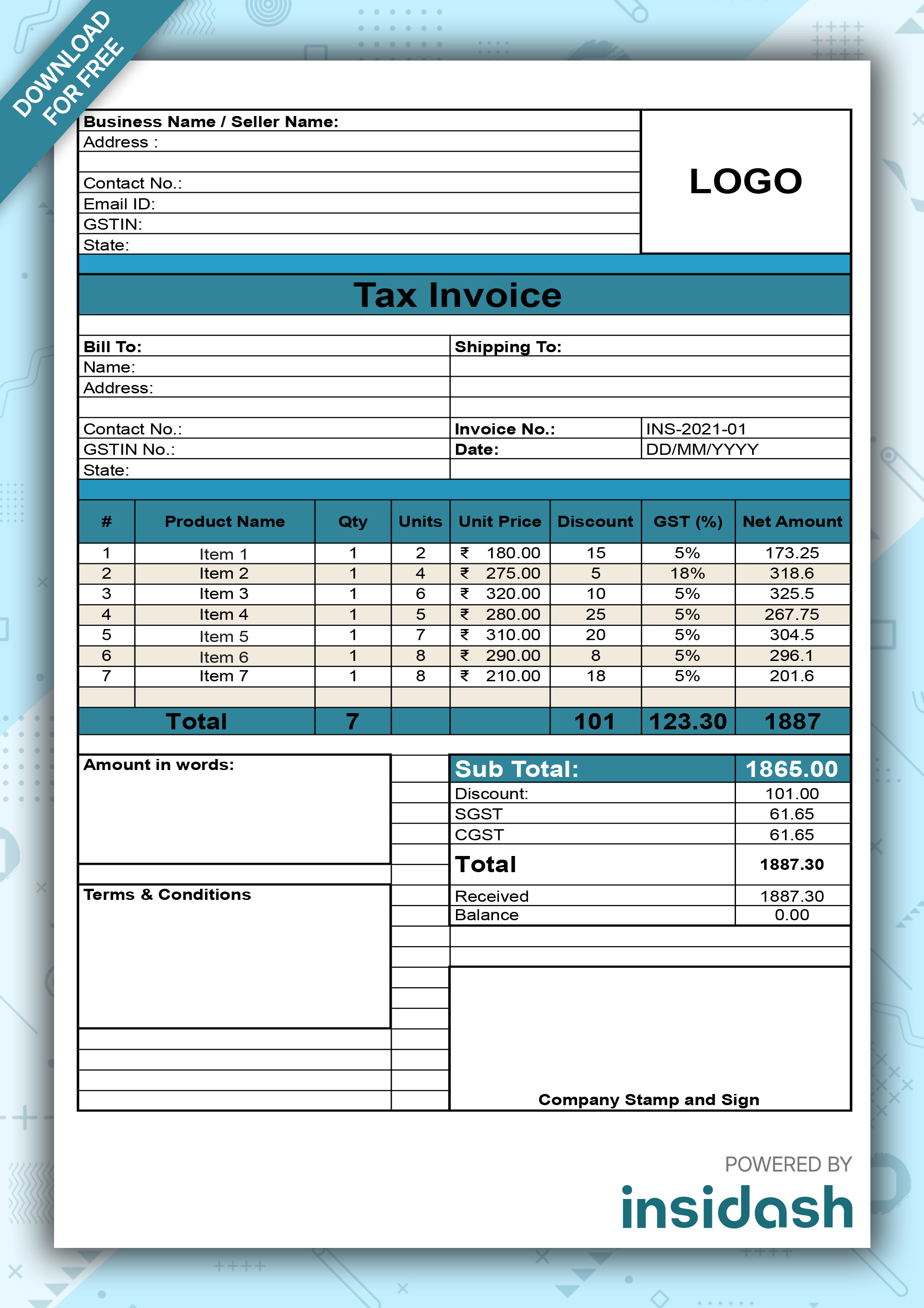 GST Format 02